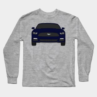 Ford Mustang Front End Kona Blue Long Sleeve T-Shirt